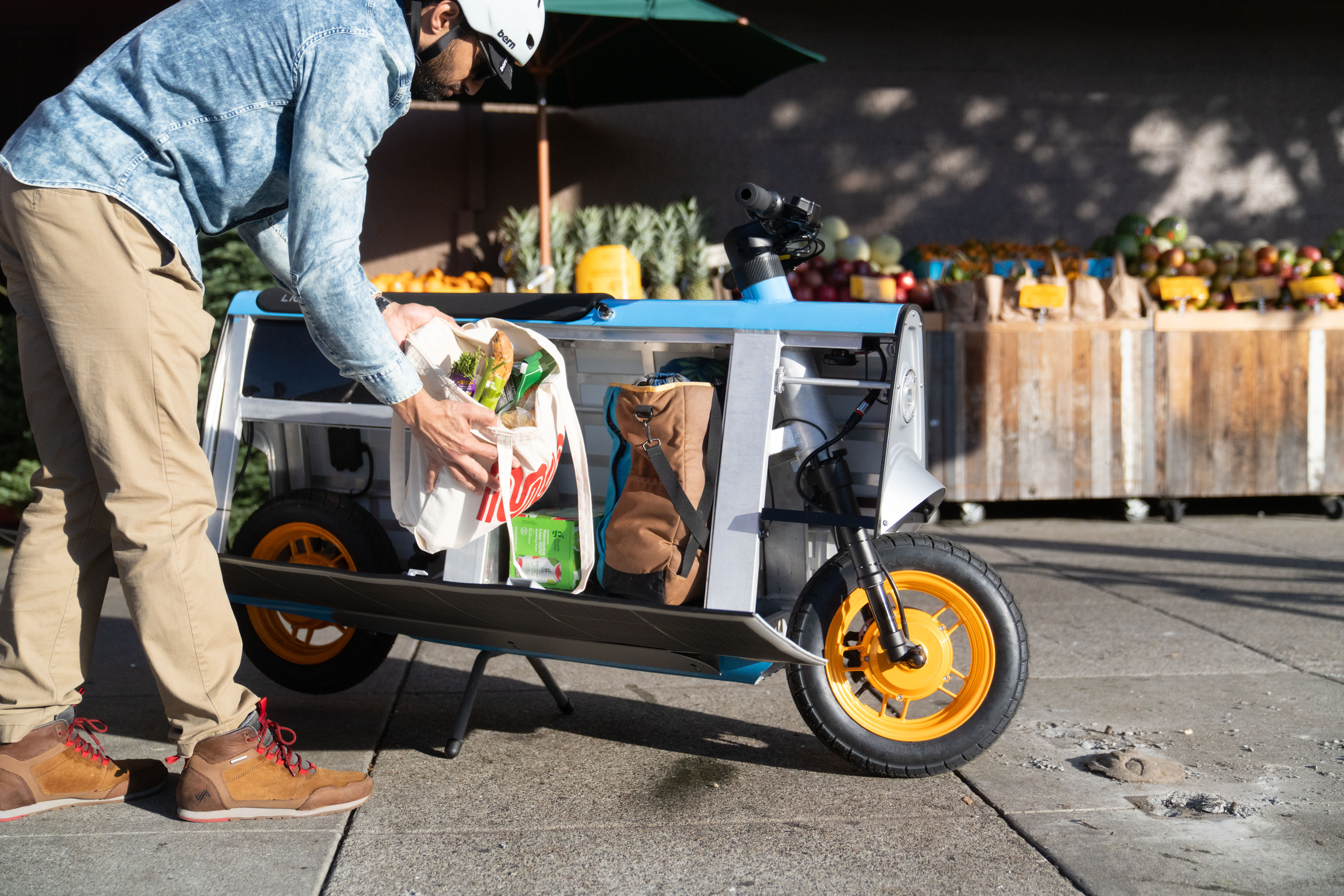 Groceries in the cargo bay